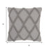 Light Gray Textured Lattice Throw Pillow