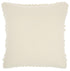 Ivory Textured Dots And Stripes Throw Pillow