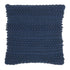 Navy Blue Textured Dots And Stripes Throw Pillow