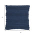 Navy Blue Textured Dots And Stripes Throw Pillow