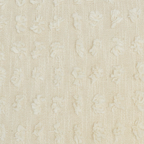 Tassel Detailed White Throw Pillow