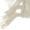 Tassel Detailed White Throw Pillow