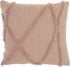 Boho Chic Blush Textured Lines Throw Pillow