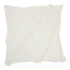 Boho Chic White Textured Lines Throw Pillow