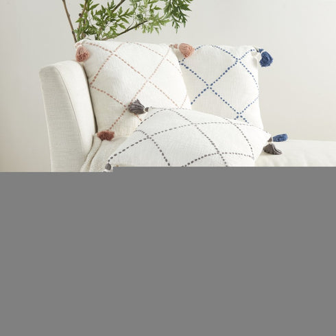 Boho Mustard Cotton Accent Throw Pillow