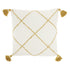 Boho Mustard Cotton Accent Throw Pillow