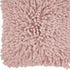 20" Pale Pink Soft Nubby Shag Throw Pillow