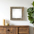 10" x 10" Gray Solid Wood Hanging Picture Frame