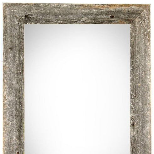 10" x 20" Gray Solid Wood Hanging Picture Frame