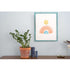 16" x 20" Blue Solid Wood Hanging Picture Frame