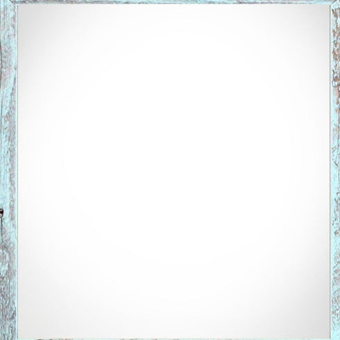 4" x 4" Blue Solid Wood Tabletop Picture Frame