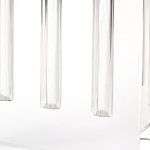 7" Clear Crystal Clear Square Table Vase