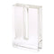 6" Clear Square Crystal Glass Table Vase