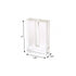 6" Clear Square Crystal Glass Table Vase