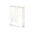 8" Clear Crystal Clear Square Table Vase