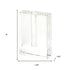 8" Clear Crystal Clear Square Table Vase