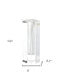 10" Clear Cylinder Crystal Glass Table Vase
