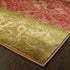8' X 11' Beige And Brown Floral Block Pattern Area Rug