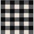 7' X 9' Black And Ivory Gingham Area Rug