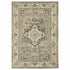8' X 11' Beige And Gray Medallion Distressed Area Rug