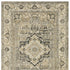8' X 11' Beige And Gray Medallion Distressed Area Rug