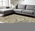 8' X 11' Beige And Gray Medallion Distressed Area Rug
