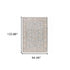 8' X 11' Blue And Ivory Oriental Distressed Area Rug