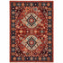 8' X 11' Red And Blue Oriental Area Rug