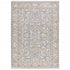 5' X 8' Blue And Ivory Oriental Distressed Area Rug