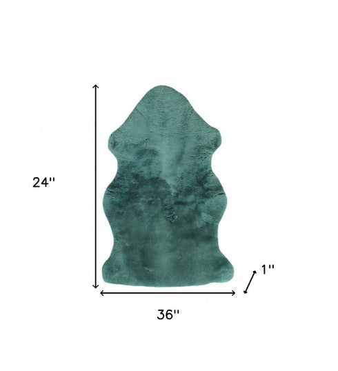 Emerald Faux Fur Solid Color Plush Throw