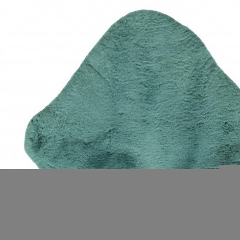 Emerald Faux Fur Solid Color Plush Throw