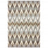 8' X 11' Gray And Taupe Ikat Pattern Area Rug