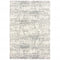 8' X 11' Ivory And Gray Abstract Strokes Area Rug