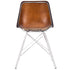 Light Brown Leather Side Chair