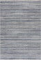 5' X 8' Navy Blue Decorative Stripes Area Rug