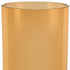 11" Amber And Clear Cylinder Lead Free Crystal Table Vase