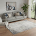 5' X 8' Navy Blue Distressed Striations Area Rug
