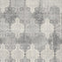 2' X 3' Gray Distressed Trellis Pattern Scatter Rug