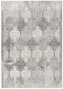 2' X 3' Gray Distressed Trellis Pattern Scatter Rug