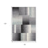 8' X 11' Gray Modern Geometric Area Rug