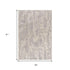 5' X 8' Grey Abstract Area Rug