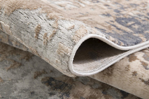 8' X 10' Beige Abstract Dhurrie Area Rug