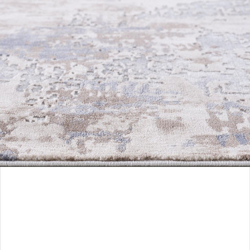 8' X 10' Beige Abstract Dhurrie Area Rug