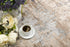 8' X 10' Beige Abstract Dhurrie Area Rug