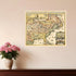 Vintage 1718 Map Of New France Unframed Print Wall Art