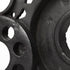 Set of Two Matte Black Industrial Cog Bookends
