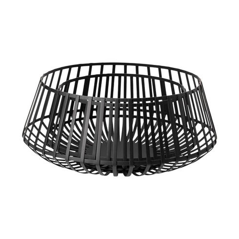 Set of Two Black Metal Decorative Bowl
