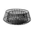Set of Two Black Metal Decorative Bowl