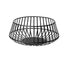Set of Two Black Metal Decorative Bowl