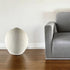 23" White Cylinder Ceramic Floor Vase